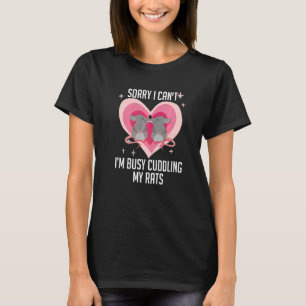 Rattenmausbesitzer Haustier Nager Gerbils Mäuse Ra T-Shirt