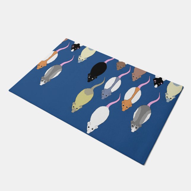 Rattenpackung Fußmatte (Schrägansicht)