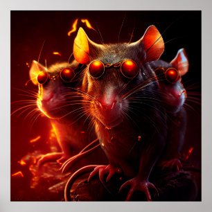 Rattenposter Poster