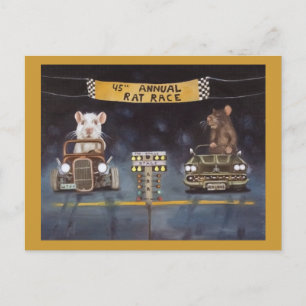 Rattenrasse Postkarte