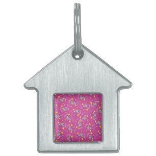 Rattenrosa und Käse Tropische Rosa Formen Pet ID-M Tiermarke