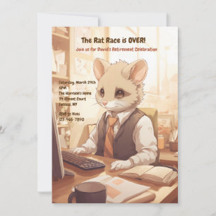 Rattenruhestand Party Einladung