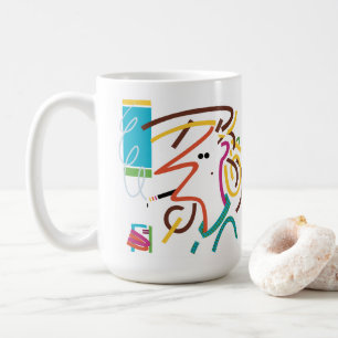 Rattens Nest Abstrakt Modern Art Illustration Tass Kaffeetasse