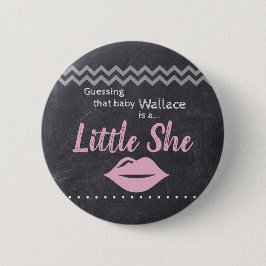 "Ratting baby Girl" - "Little She"-Gender-Bericht Button