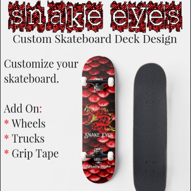 Rattle Snake Custom Skateboard Deck (Von Creator hochgeladen)