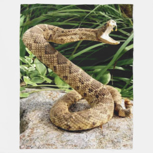 RATTLE SNAKE FLEECEDECKE