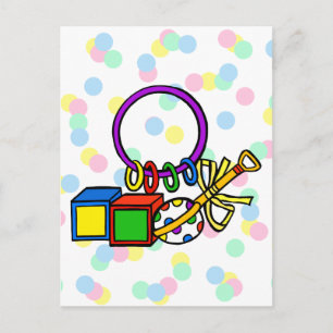 Rattles & Blocks Postkarte