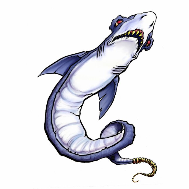 Rattleshark Fotoskulptur Magnet (Vorne)