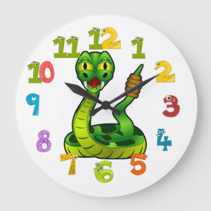 Rattlesnake Große Wanduhr