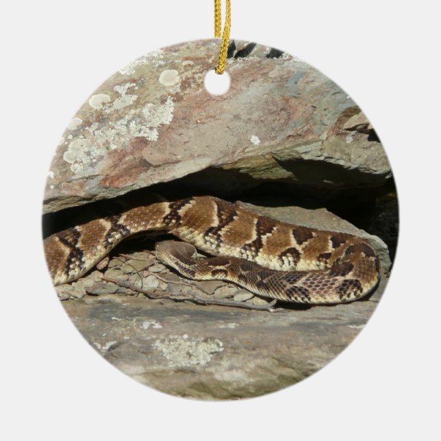 Rattlesnake im Shenandoah-Nationalpark Keramikornament (Vorne)