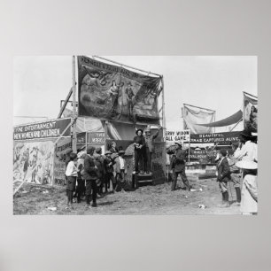 Rattlesnake Joe Sideshow, 20er Poster