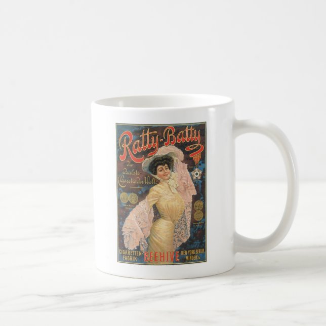Ratty Batty Cigarette Paper 1910 Tasse (Rechts)