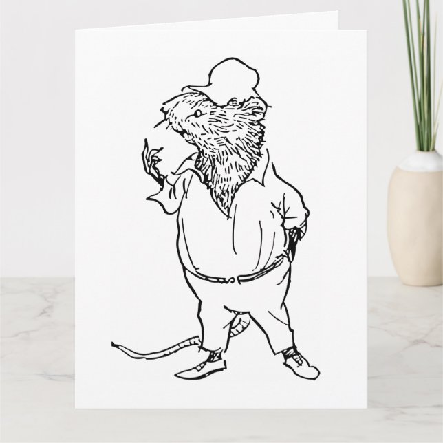 Ratty - Wind In the Willows (1908 Illustration) Karte (Vorderseite)