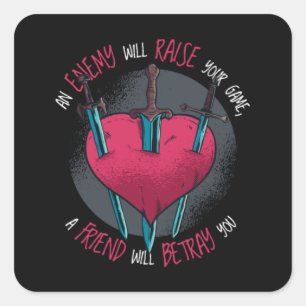 ratyal Quote Quadratischer Aufkleber