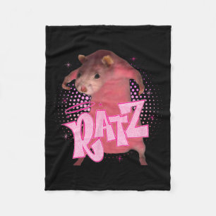 Ratz Fun Pink Mouse Rat Meme Men Halloween C Fleecedecke