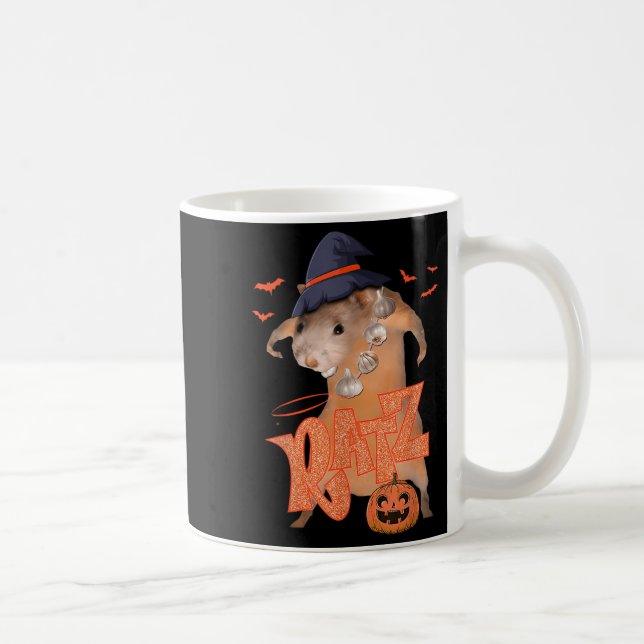 Ratz Funny Pink Mouse Rat Männer Halloween Meme Kaffeetasse (Rechts)