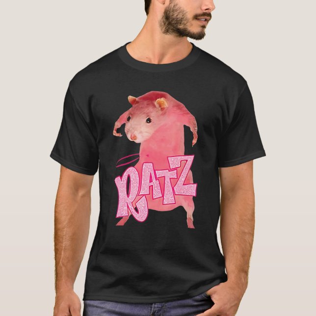Ratz Niedlich Pink Mouse T-Shirt (Vorderseite)