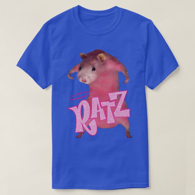 Ratz Pink Long Meme Funny Mouse Kostüm Ugly Chris T-Shirt (Design vorne)