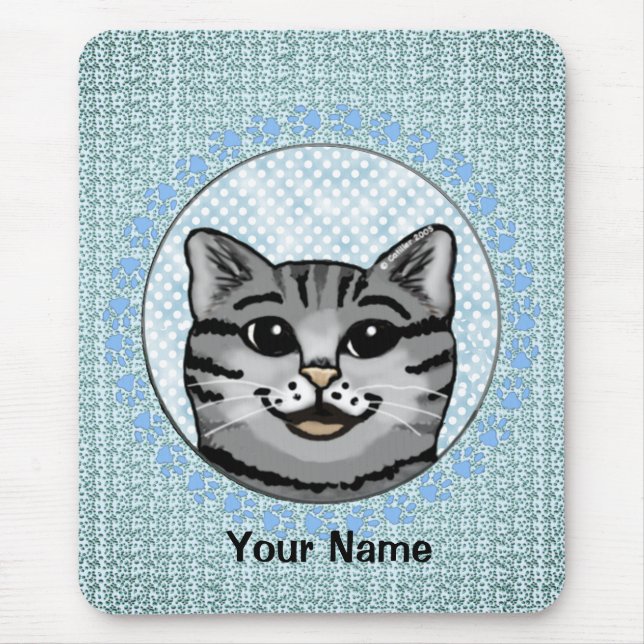Ratzy Cat Face Mousepad (Vorne)