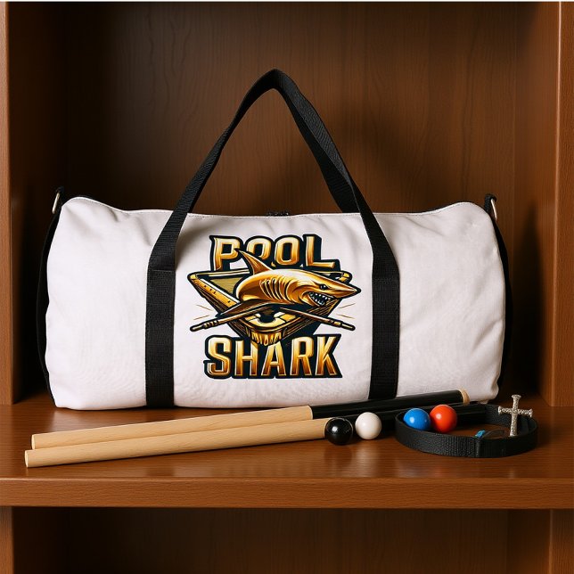 Raubender Puck, Hai schwingt Stock Duffle Bag (Von Creator hochgeladen)