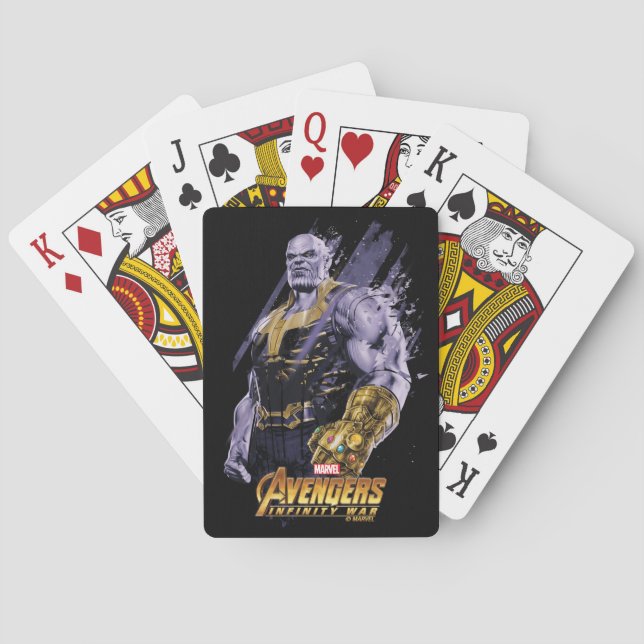 Räuber: Unendlichkeitskrieg | Thanos Shattered Gra Spielkarten (Rückseite)