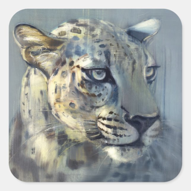 Raubtier II Quadratischer Aufkleber (Vorderseite)