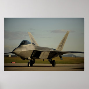Raubvogel F-22 Poster