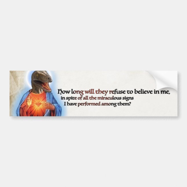 Raubvogel-Jesus-Autoaufkleber Autoaufkleber (Vorne)