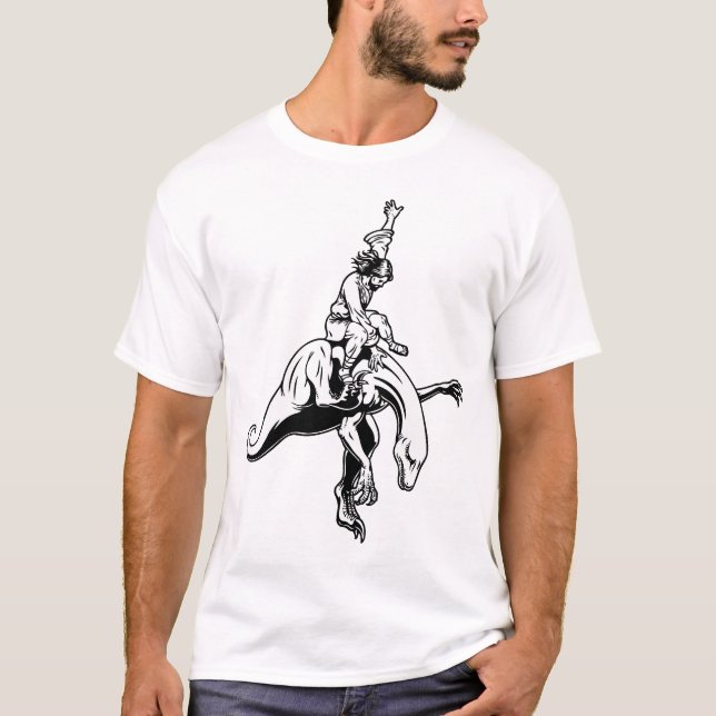Raubvogel-Rodeo Jesus T-Shirt (Vorderseite)