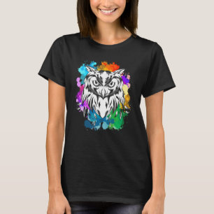 Raubvogelwald Tierfarbiges Owl 1 T-Shirt