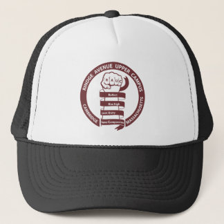 RAUC-Mütze mit bordeauxrotem Logo Truckerkappe