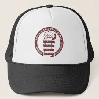 RAUC Trucker Style Hut Maroon Logo Truckerkappe