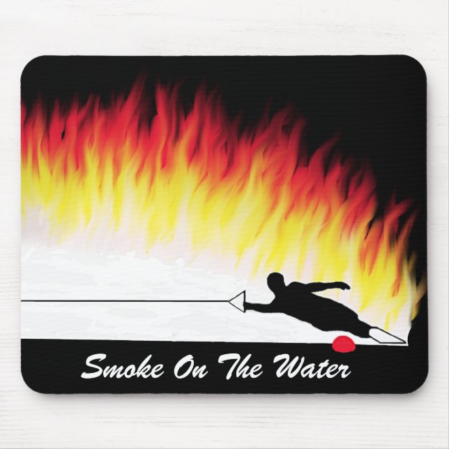"Rauch auf dem Wasser" Wasser-Ski Mousepad (Vorne)
