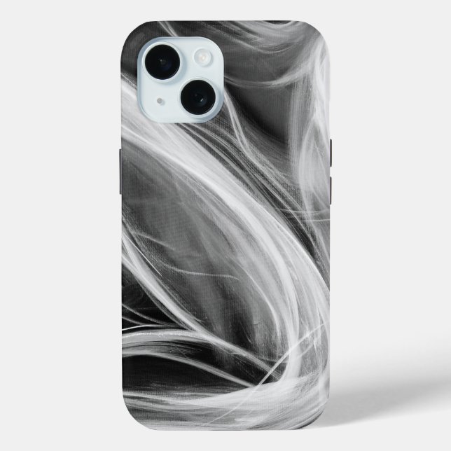 Rauch auf schwarz wirbeln Case-Mate iPhone hülle (Rückseite)
