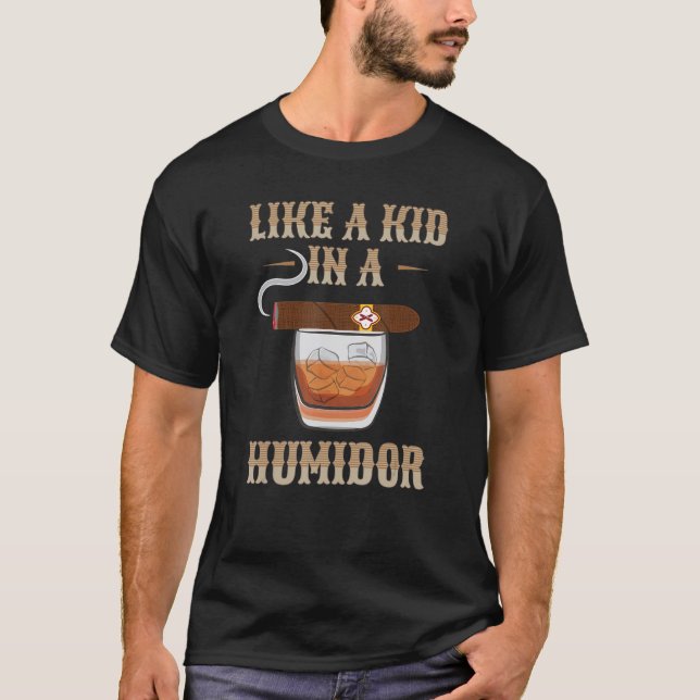 Rauch Cigars Humidor Design Cigar Aficionados Smok T-Shirt (Vorderseite)