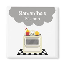 Rauch & Feuer Retro Stove Kitchen Magnet