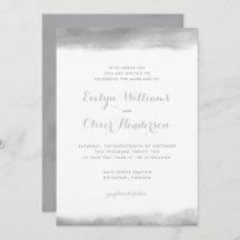 Rauch-graue Aquarell-Bad-Hochzeit