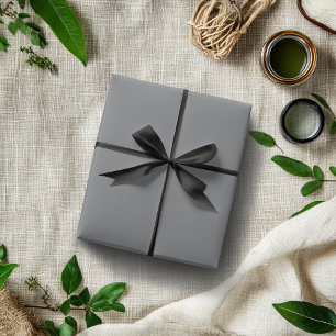 Rauch graue Farbe   Classic   elegant Geschenkpapier