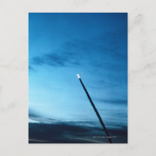 Rauch hinter der Raumfähre Postkarte