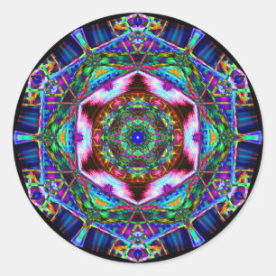 Rauch-Kunst Runder Aufkleber