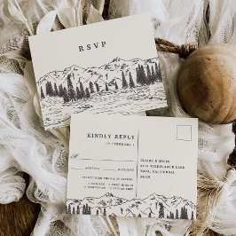 Rauch | Mountain Sketch Wedding Meal Choice UAWG Postkarte