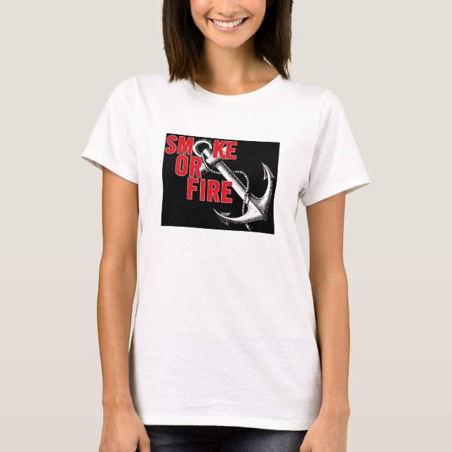 Rauch- oder Feuerbaby - Puppe T-Shirt (Vorderseite)