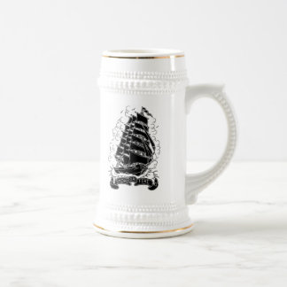 Rauch- oder Feuerschiffsbier Stein Bierglas