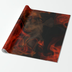 Rauch und Flammen Geschenkpapier