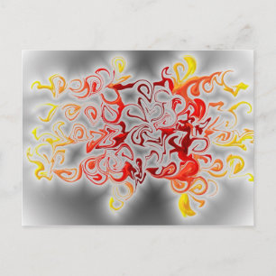 Rauch und Flammen Postkarte