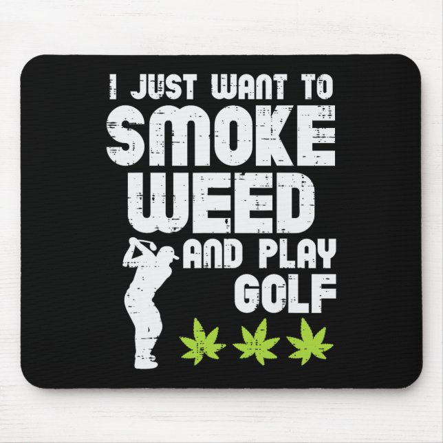 Rauch Week Golf Golfspielen Golfer Der Golfer Ston Mousepad (Vorne)