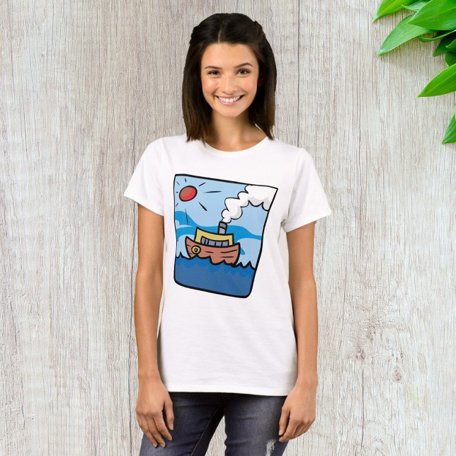 Rauchboot T-Shirt (Von Creator hochgeladen)