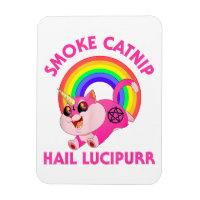 Rauche Katzenminze, grüße Lucipurr, Lustige Satan