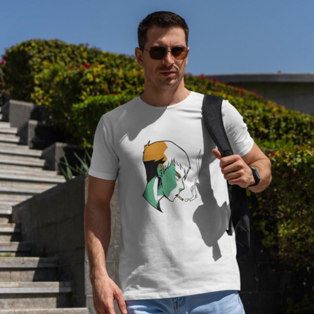 Rauchen Anime Boy T-Shirt (Von Creator hochgeladen)