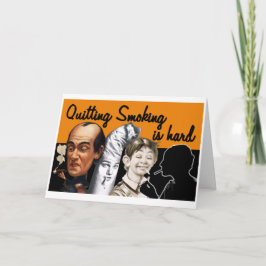 Rauchen aufzugeben ist schwer - Grußkarte Karte